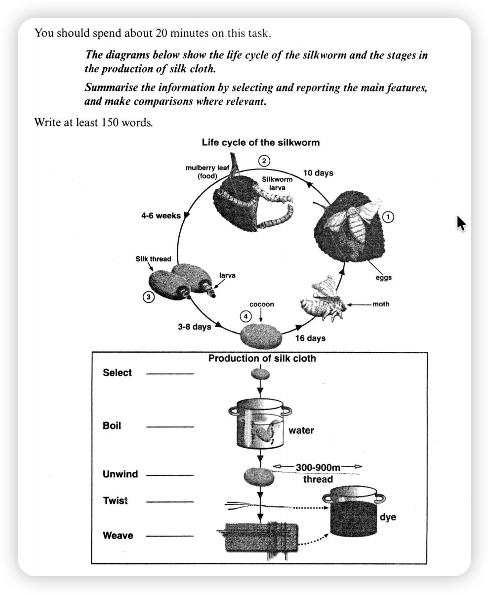 The life cycle of the silkworm and silk production 题图